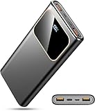 Coucur 22.5W Power Bank Samsung iPhone, USB C Powerbank 10000mah Schnellladefunktion, Externer Akku mit LED Digitalanzeige, Akkubank Kompatibel mit iPhone Samsung