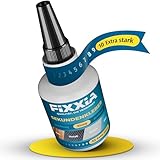FIXXIA 50g Sekundenkleber extra stark mit innovativem Nadelverschluss, wählbar flüssig als Flüssigkleber oder dickflüssig als Glue Gel, Superkleber, Kleber extra stark, Metallkleber (dickflüssig)