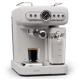 Klarstein Espresso Siebträgermaschine mit Milchaufschäumer, 1,2L Mini-Espressomaschine mit Siebträger, 1350 Watt Kaffeemaschine Klein, Edelstahl-Kaffeemaschine für Cappuccino, Latte & Macchiato