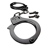 Handschellen von MFH mit 2 Schlüssel schwarz Security Polizei Sicherheitsdienst