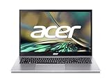 Acer Aspire 3 (A315-59-53DW) Laptop | 15,6' FHD Display | Intel Core i5-1235U | 16 GB RAM | 1 TB SSD | Intel Iris Xe Grafik | Windows 11 | QWERTZ Tastatur | Silber