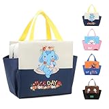 WYSUMMER Lunchtasche, isolierte Tragetasche für Damen, Karton, isolierte Lunchbox, Kühltasche, wasserabweisend, Lunch-Organizer für Kinder und Studenten, Reisen, Picknick, Schule (Mi Pin Tibetan Green