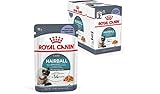 Royal Canin FCN Hairball Care Jelly | 12 x 85 g | Alleinfuttermittel für ausgewachsene Katzen (feine Stückchen in Gelee) | Kann zur Verringerung der Bildung von Haarballen beitragen