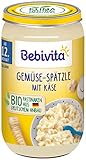 Bebivita Menüs ab 12. Monat Gemüse-Spätzle mit Käse, 6er Pack (6 x 250g)