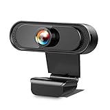 Webcam mit mikrofon pc Kamera webkamera für pc Streaming cam,Webcam 1080p HD Webcam für pc Camera webkamera 1080p für Konferenz Live Streaming Aufnahme Kompatibel mit Skype/Zoom/YouTube