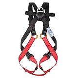 NewDoar Klettergurt, CE-Zertifizierung, Ganzkörper-Klettergurt für Bergsteigen, Feuerrettung, Vergnügungspark und Kletterexpedition (7–15 Jahre)