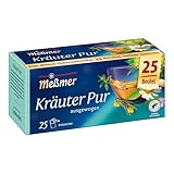 Meßmer Kräuter pur | 25 Teebeutel | Vegan | Glutenfrei | Laktosefrei