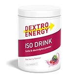 DEXTRO ENERGY ISO DRINK RED BERRY (440g) - Isotonisches Getränkepulver mit Natrium, Magnesium, Kalium, Chlorid, schnelle Kohlenhydratversorgung, Booster mit Elektrolyten, Glutenfrei, Laktosefrei