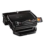TEFAL GC7128 OPTIGRILL+ Kontaktgrill schwarz [6 Automatikprogramme; manueller Modus mit 4 Temperaturstufen; perfekte Grillergebnisse dank Messung der Dicke]