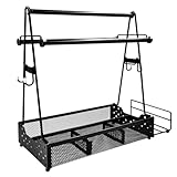 Grill Caddy & Plattenhalter mit Papiertuch Picknick -Grill -Gewürz Caddy BBQ Zubehör Speicherorganisator für Griddle Grillwerkzeug RV Patio Camper Muss