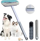 Tierhaarentferner, 4 in 1 Tierhaarentferner-Bürste für Katzenhaare und Hundehaare, Wiederverwendbare Fusselbürste für Kleidung, Teppich & Sofa