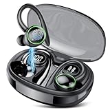 Bluetooth Kopfhörer Sport, Kopfhörer Kabellos Bluetooth 5.3 mit 4 Mic, In Ear Kopfhörer Bluetooth ENC Noise Cancelling, HiFi Stereo Ohrhörer mit Dual LED-Anzeige, 48 Std Spielzeit, IP7 Wasserdicht