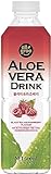 Allgroo Aloe Vera Drink - Erfrischendes Aloe-Vera-Getränk - Geschmacksrichtung: Schwarzer Tee und Himbeere mit Fruchtfleisch - Einwegpfand, Vorteilspack 12 x 500 ml