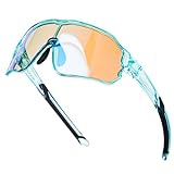 ROCKBROS Selbsttönende Fahrradbrille Sportbrille Jugendliche Sonnenbrille Kinder Radbrille UV400 Schutz Fahrrad 4 Farben mit TR90 Rahmen