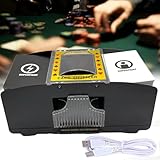 Dacefloy Automatischer Kartenmischer, Spielkartenmischmaschine, USB/batteriebetriebenes Werkzeug für UNO, Texas Hold'em, Heimkartenspiele, Blackjack, elektrisches Casino Poker
