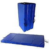 Gartenpirat Universal Bodenmatte blau 200x100x10 cm Sportmatte Kinder Weichbodenmatte 4-teilig klappbar