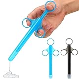 Lube Tube Spritzen,Schmiermittel Spritzen,Schmiermittel Applicator,2PC Vaginal Applikatoren für Männer Frau Anus und Vagina Reinigungswerkzeuge mit Traktionsring und Fingergriff (Blau und Schwarz)