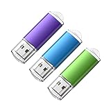 KOOTION USB Sticks 64GB USB 2.0 3er Pack Speicherstick 3 Stück Set Memory Sticks 64G USB-Flash-Laufwerk Bunt 3 STK Datenspeicher Stick USB Flash Drive Pendrive (Grün, Blau, Lila)