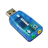 Zunedhys Extern USB 2,0 5,1 3D Soundkarte Audio Adapter