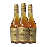 Cognac Unicognac Louvard Blanc Pineau des Charentes 75 cl (Karton mit 3 Flaschen von 75 cl)