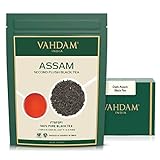 VAHDAM, Assam Schwarzer Tee (340g, 170+ Tassen) Stark, Malzig & Reich Lose Blätter Tee | Einzigen Quelle 100% Reiner Unvermischter Schwarztee | Verpackung Kann Variieren