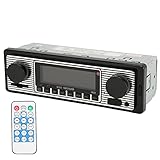 ciciglow Auto-Bluetooth-MP3-Player, FM 87,5-108 MHz, Multifunktions-Radio, Freisprechen, Sprachnavigation, Klarer Sound, Autoradio, WAV-AUX-Eingang
