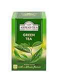 Ahmad Tea - Green Tea - Grüner Tee - Einzeln Verpackte, Aromaversiegelte Teebeutel mit 2g Tee pro Portion - 20 Teebeutel mit Band