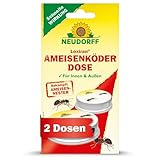 Neudorff Loxiran Ameisenköderdose – Gebrauchsfertige Ameisenköder zur Bekämpfung von Ameisen und Ameisennestern im Haus und Außenbereich, 2 Stück, Weiß