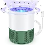 Insektenvernichter Elektrisch, UV Mückenlampe Fliegenfalle Innenbereich Mückenfalle Mückenschutz, USB Mosquito Repellent Tragbare Fliegenfallen für Schlafzimmer, Wohnzimmer Büro, Küche und Camping