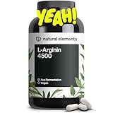 L-Arginin – 365 Kapseln – Hochdosiert: 4.500mg veganes L-Arginin HCL pro Tagesdosis (3.750mg reines L-Arginin) – hochdosiert – in Deutschland hergestellt & laborgeprüft