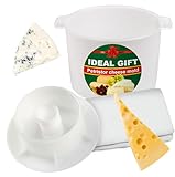 Käseform für Käseherstellung Käse mit Kolben 1.8 Liter – Käsezubehör – Käseform – Käseform – Käseherstellungskorb – Molde Para Queso Casero – Käsepressform – Maker Mold Cheese