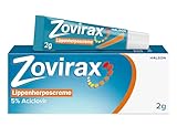 Zovirax Lippenherpescreme: Bekämpft die Virenvermehrung, verkürzt die Schmerz und Heilungsdauer. Wirkt ab dem ersten Kribbeln und in der Bläschenphase. Herpescreme. 5 % Aciclovir. 2 g Packung.