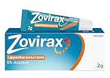 Zovirax Lippenherpescreme: Bekämpft die Virenvermehrung, verkürzt die Schmerz- und Heilungsdauer. Wirkt ab dem ersten Kribbeln und in der Bläschenphase. Wirkstoff: 5% Aciclovir. 2 g Packung.