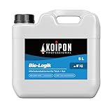 KOIPON Bio-Logik, Teich Milchsäurebakterien 5 l, Teich Bakterien zur Teichpflege vom Gartenteich & Fischteich | Reduziert Ammoniak, Nitrit und Algenwuchs