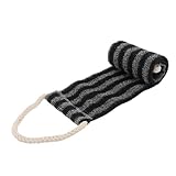 CALLARON 1 Stück Erweitertes Duschtuch Körperwäscher Männer Schäumend Peeling-rücken-luffa Reinigungstücher Handtuch Waschen Erwachsene Zurück Luffa-körperschwamm Pp Black