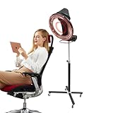 3 in 1 Haartrockner mit Stativ, Profi Haardampfer 950W 3 Funktionen 6 Modi 60min Timer 134-173cm höhenverstellbarer Orbiting Infrarot Trockenhauben für häusliche Pflege & Friseursalons