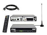 COMAG SL65T2 DVB-T2 Receiver, Freenet TV (Private Sender in HD), PVR Ready, Full-HD 1080p, SCART, Mediaplayer, USB 2.0, 12V tauglich, 2m HDMI Kabel und Antenne
