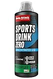 Body Attack Zero Sports Drink, Woodruff / Waldmeister, 1x 1000 ml / 200 Portionen - Made in Germany - Sportgetränkekonzentrat, zucker- und fettarm, vegan