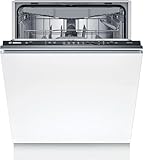 Bosch SMV25EX02E Serie 2 Einbaugeschirrspüler komplett versenkbar, InfoLight: LED-Programmfortlaufanzeige, 3 Korb, EcoDosage, AquaStop, 60 cm