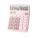 Naroote Taschenrechner, Basisrechner 12 Ziffern mit Einem Wissenschaftlichen Taschenrechner für das Dual -Power -Design für Zuhause, Basic Office, Business, School, Schüler, Schüler (PINK)