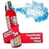 notlok Safety Work - 750g Feuerlöschspray | Klein Feuerlöscher Haushalt ideal für Küche Aber auch für Auto | Feuerlöscher Schaum löscht wirksam Feuer A B E F | Fettbrandlöscher geeignet für Camping