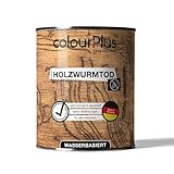 colourPlus Holzwurmtod 750 ml – Holzwurm bekämpfen / Schutzmittel gegen Holzwürmer, Hausbock & Splintholzkäfer. Holzwurm Ex für Innen- & Außenbereich. Für alle Holzarten & Möbel geeignet