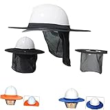 DIYEAH Sonnenhut Schwarz Strand Tuch Im Freien Hüte Schatten Sommer Voll Visier Sicherheitshut Sonnenschutz Nackenschutz Für Schutzhelm Schutzhelm-Sonnenschutz