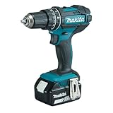 Makita DHP482F3JB Akku-Schlagbohrschrauber 18V in schwarz / 3,0 Ah, 3 Akkus + Ladegerät im MAKPAC