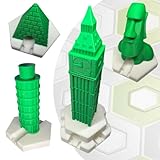 KLETT PACK 4er Set - Weltreise für vorhandene Kugelbahn. Gebäuden und Sehenswürdigkeiten aus der ganzen Welt. Individuelle Gestaltung, Ergänzung, Erweiterung, somit Zubehör.