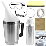 Behogan Auto Scheinwerfer Bedampfen Polierset Set, Scheinwerfer-Reparatur-Set, Universal-Auto Scheinwerfer Reparaturflüssigkeit, Glaskratzer-Scheinwerfer-Reparatur für Vergilbung, Kratzer