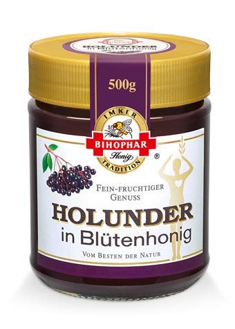 BIHOPHAR – Holunder in Blütenhonig I 500 g Honig