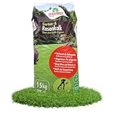 Verdurmax 15 kg Garten- und Rasenkalk - Moos & Unkraut entfernen - pH-Wert Optimierung - Kalkdünger mit Magnesium für sattes Grün - Verbessert Nährstoffaufnahme von Gras und Pflanzen