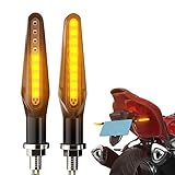 CCAUTOVIE LED Blinker Motorrad E Geprüft Universal LED Blinker Tagfahrlicht Motorrad Blinker Motorrad LED Lauflicht Bernstein E24, 2 Stück