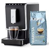 Tchibo Kaffeevollautomat Esperto Caffè inkl. 1kg Barista Caffè Crema für Caffè Crema und Espresso, Anthrazit